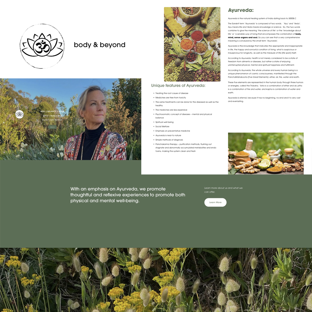 Body and Beyond - fizbits web design portfolio